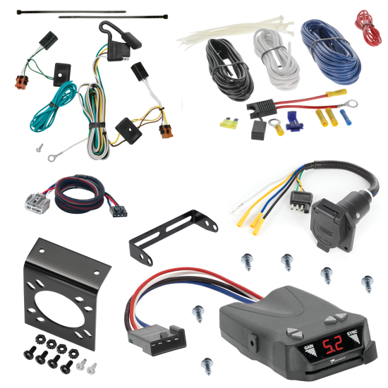 For 2007-2012 GMC Acadia 7-Way RV Wiring + Tekonsha Brakeman IV Brake Control + Plug & Play BC Adapter By Tekonsha