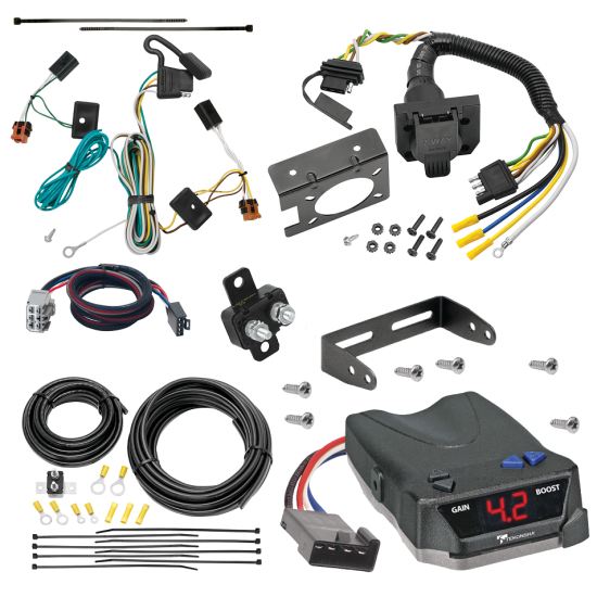 For 2007-2012 GMC Acadia 7-Way RV Wiring + Tekonsha BRAKE-EVN Brake Control + Plug & Play BC Adapter By Tekonsha