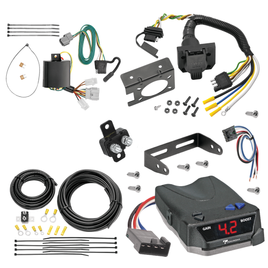 For 2007-2011 Honda Element 7-Way RV Wiring + Tekonsha BRAKE-EVN Brake Control + Generic BC Wiring Adapter By Tekonsha