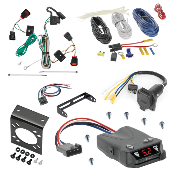 For 2009-2012 Volkswagen Routan 7-Way RV Wiring + Tekonsha Brakeman IV Brake Control + Generic BC Wiring Adapter By Tekonsha