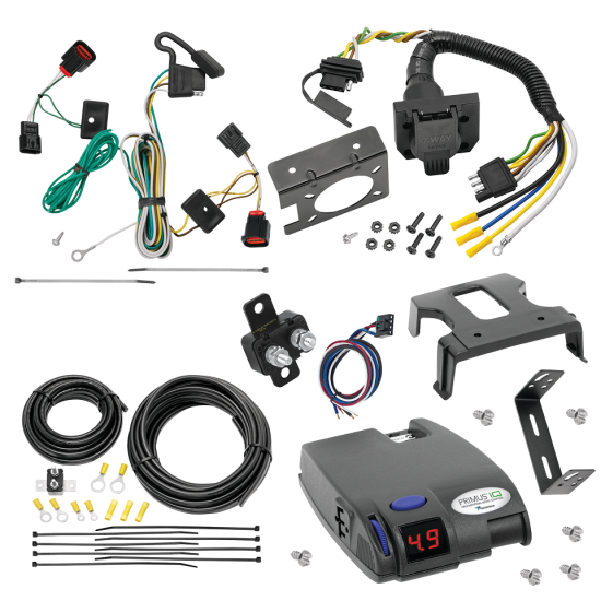 For 2009-2012 Volkswagen Routan 7-Way RV Wiring + Tekonsha Primus IQ Brake Control By Tekonsha