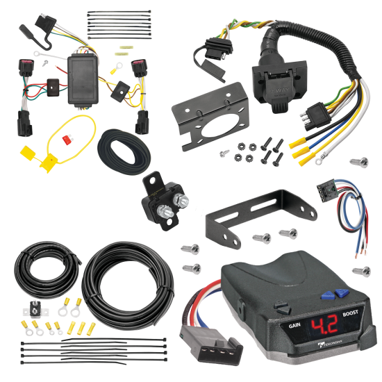 For 2010-2017 GMC Terrain 7-Way RV Wiring + Tekonsha BRAKE-EVN Brake Control + Generic BC Wiring Adapter By Tekonsha