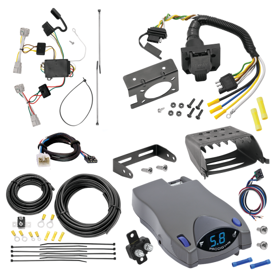 For 2005-2015 Toyota Tacoma 7-Way RV Wiring + Tekonsha Prodigy P2 Brake Control + Plug & Play BC Adapter By Tekonsha