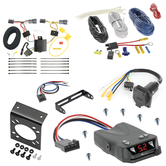 For 2010-2018 Hyundai Tucson 7-Way RV Wiring + Tekonsha Brakeman IV Brake Control + Generic BC Wiring Adapter By Tekonsha