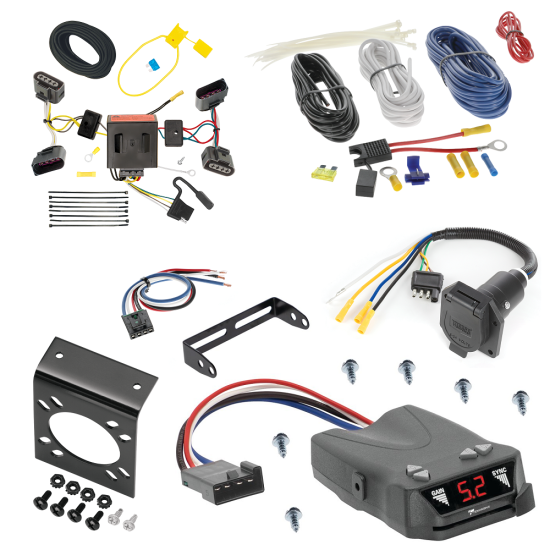 For 2004-2010 Volkswagen Touareg 7-Way RV Wiring + Tekonsha Brakeman IV Brake Control + Generic BC Wiring Adapter (For All Styles Models) By Tekonsha