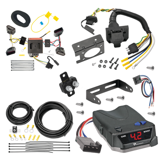 For 2004-2010 Volkswagen Touareg 7-Way RV Wiring + Tekonsha BRAKE-EVN Brake Control + Generic BC Wiring Adapter (For All Styles Models) By Tekonsha