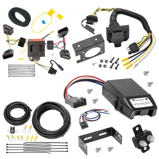 For 2004-2010 Volkswagen Touareg 7-Way RV Wiring + Tekonsha Voyager Brake Control + Generic BC Wiring Adapter (For All Styles Models) By Tekonsha