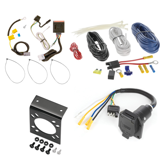 For 2007-2013 Mitsubishi Outlander 7-Way RV Wiring (Excludes: Outlander Sport or PHEV Models) By Tekonsha