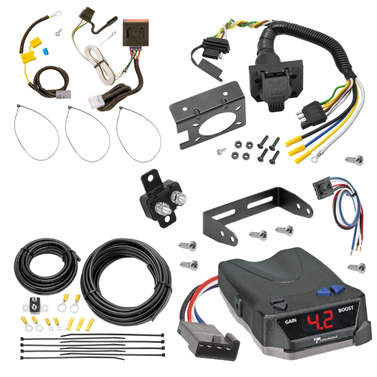 For 2007-2013 Mitsubishi Outlander 7-Way RV Wiring + Tekonsha BRAKE-EVN Brake Control + Generic BC Wiring Adapter (Excludes: Outlander Sport or PHEV Models) By Tekonsha