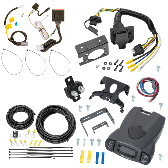 For 2007-2013 Mitsubishi Outlander 7-Way RV Wiring + Tekonsha Prodigy P3 Brake Control (Excludes: Outlander Sport or PHEV Models) By Tekonsha