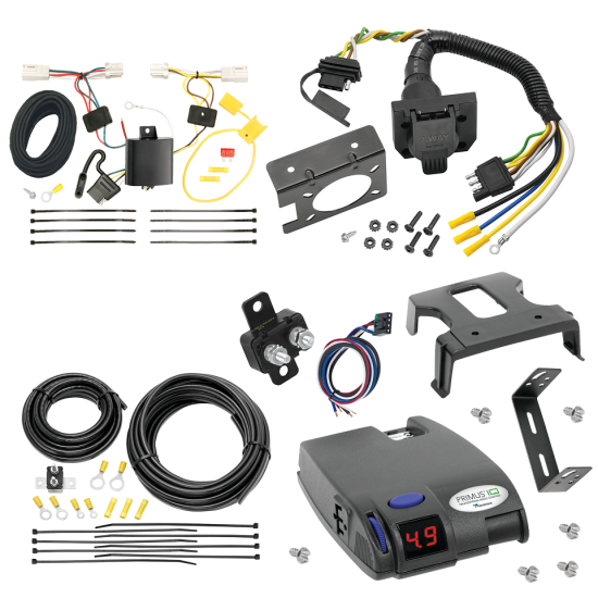 For 2011-2024 Mitsubishi RVR 7-Way RV Wiring + Tekonsha Primus IQ Brake Control (For (Canada Only) Models) By Tekonsha