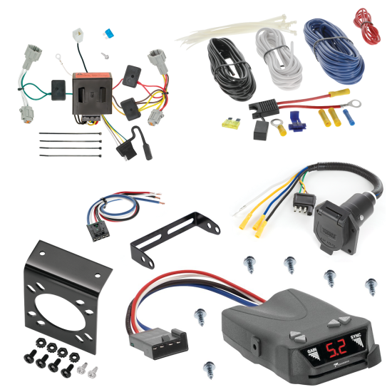 For 2011-2016 Nissan Quest 7-Way RV Wiring + Tekonsha Brakeman IV Brake Control + Generic BC Wiring Adapter By Tekonsha