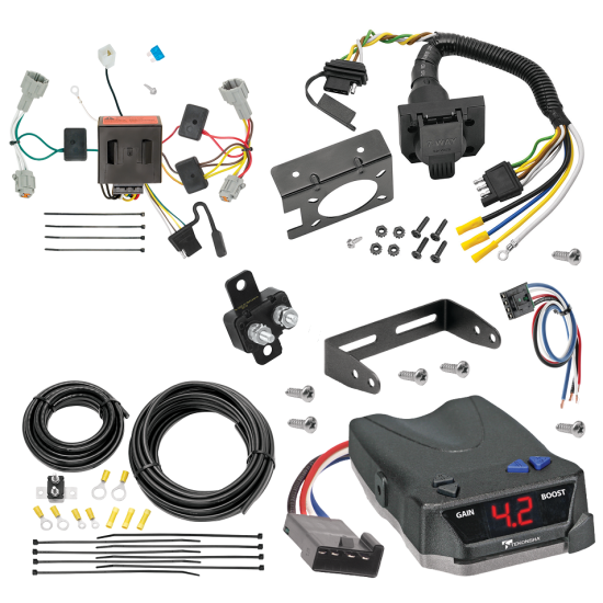 For 2011-2016 Nissan Quest 7-Way RV Wiring + Tekonsha BRAKE-EVN Brake Control + Generic BC Wiring Adapter By Tekonsha