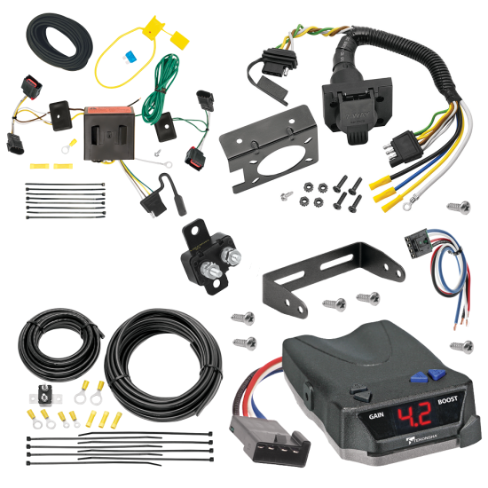 For 2008-2017 Jeep Patriot 7-Way RV Wiring + Tekonsha BRAKE-EVN Brake Control + Generic BC Wiring Adapter By Tekonsha