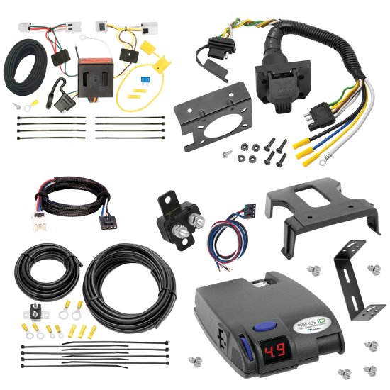 For 2012-2021 Nissan NV3500 7-Way RV Wiring + Tekonsha Primus IQ Brake Control + Plug & Play BC Adapter By Tekonsha