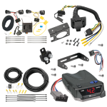 For 2008-2012 Jeep Liberty 7-Way RV Wiring + Tekonsha BRAKE-EVN Brake Control + Generic BC Wiring Adapter By Tekonsha