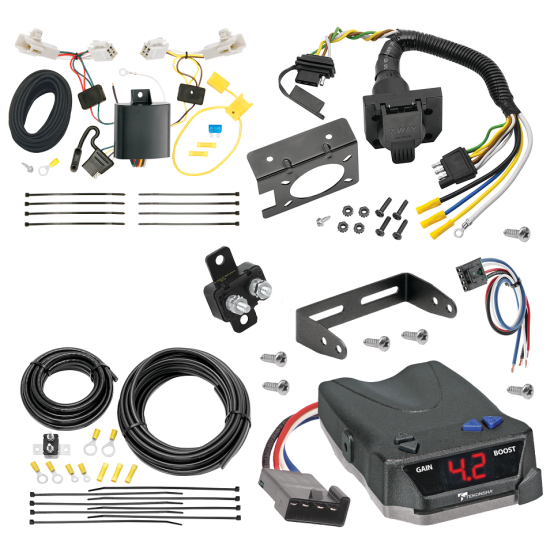 For 2013-2018 Toyota RAV4 7-Way RV Wiring + Tekonsha BRAKE-EVN Brake Control + Generic BC Wiring Adapter By Tekonsha