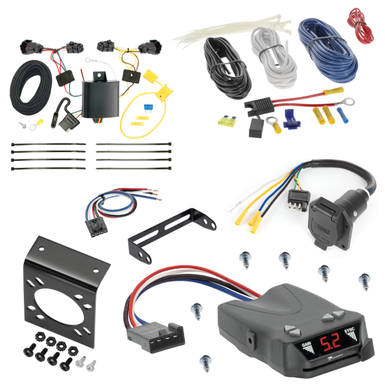 For 2014-2020 KIA Sorento 7-Way RV Wiring + Tekonsha Brakeman IV Brake Control + Generic BC Wiring Adapter (For w/I4 Engine Models) By Tekonsha