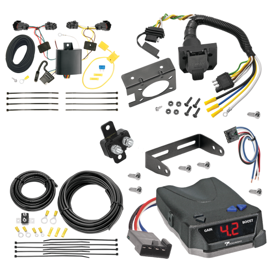 For 2014-2020 KIA Sorento 7-Way RV Wiring + Tekonsha BRAKE-EVN Brake Control + Generic BC Wiring Adapter (For w/I4 Engine Models) By Tekonsha