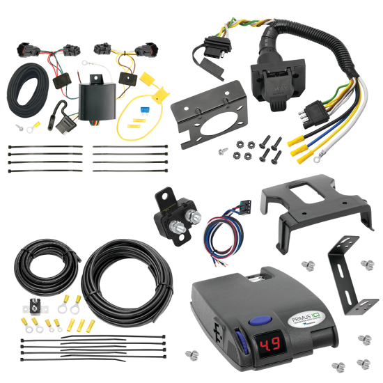 For 2014-2020 KIA Sorento 7-Way RV Wiring + Tekonsha Primus IQ Brake Control (For w/I4 Engine Models) By Tekonsha