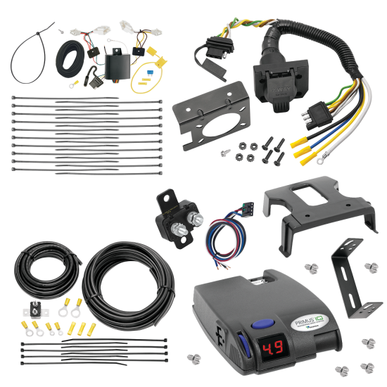 For 2015-2017 Lexus NX200t 7-Way RV Wiring + Tekonsha Primus IQ Brake Control By Tekonsha