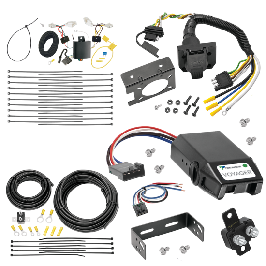 For 2015-2017 Lexus NX200t 7-Way RV Wiring + Tekonsha Voyager Brake Control + Generic BC Wiring Adapter By Tekonsha