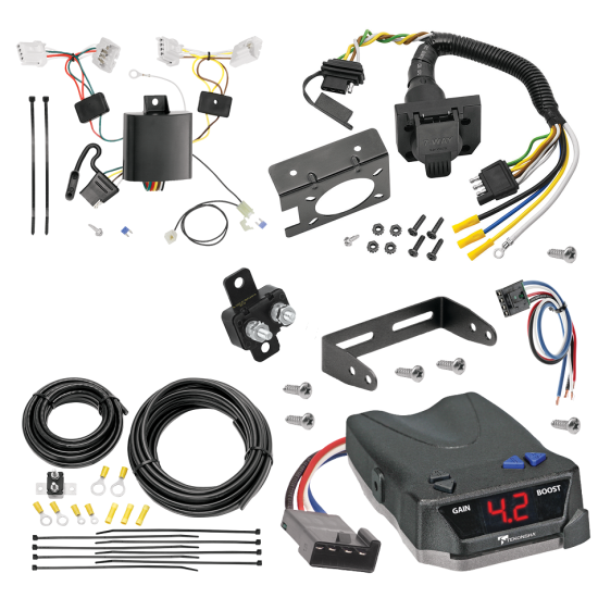 For 2009-2014 Nissan Murano 7-Way RV Wiring + Tekonsha BRAKE-EVN Brake Control + Generic BC Wiring Adapter (Excludes: CrossCabriolet Models) By Tekonsha