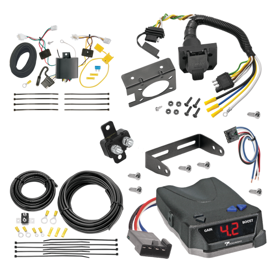 For 2016-2022 Honda HR-V 7-Way RV Wiring + Tekonsha BRAKE-EVN Brake Control + Generic BC Wiring Adapter By Tekonsha