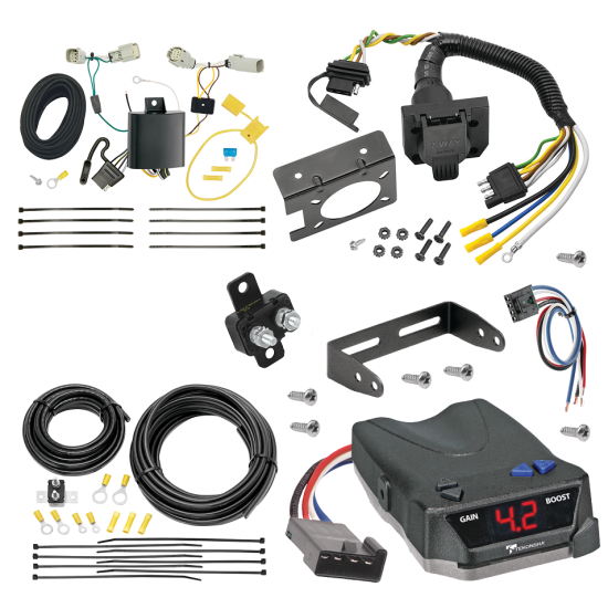 For 2016-2018 Lincoln MKX 7-Way RV Wiring + Tekonsha BRAKE-EVN Brake Control + Generic BC Wiring Adapter By Tekonsha