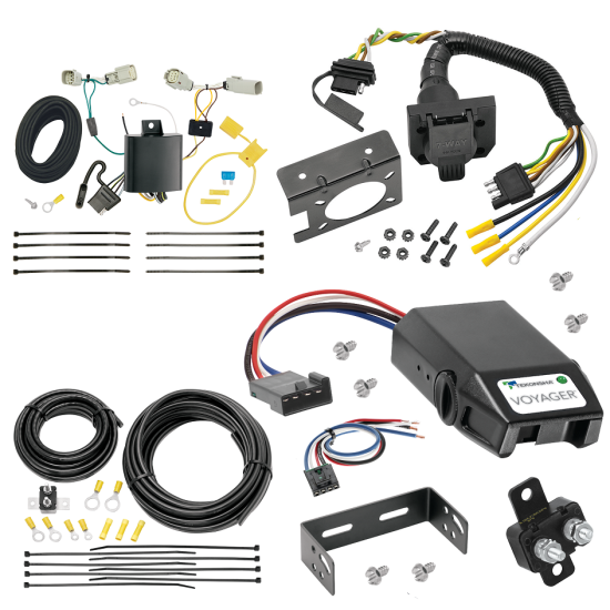 For 2016-2018 Lincoln MKX 7-Way RV Wiring + Tekonsha Voyager Brake Control + Generic BC Wiring Adapter By Tekonsha