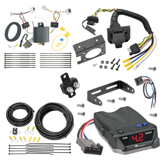 For 2017-2021 Mazda CX-5 7-Way RV Wiring + Tekonsha BRAKE-EVN Brake Control + Generic BC Wiring Adapter (For All Styles Models) By Tekonsha