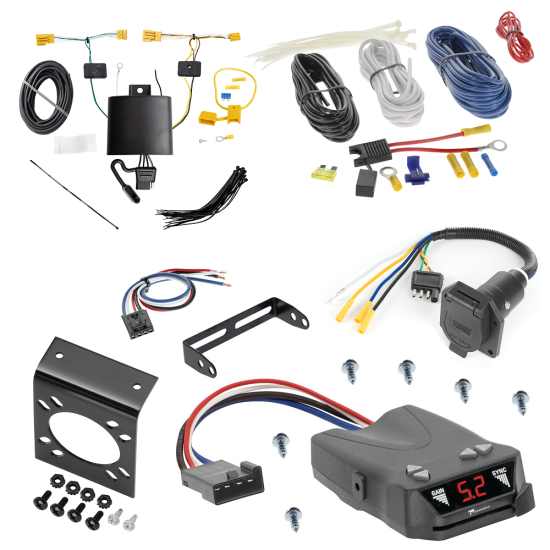 For 2020-2022 Mercedes-Benz GLB250 7-Way RV Wiring + Tekonsha Brakeman IV Brake Control + Generic BC Wiring Adapter By Tekonsha