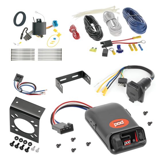 For 2018-2023 Honda Odyssey 7-Way RV Wiring + Pro Series POD Brake Control + Generic BC Wiring Adapter (For Without Fuse Provisions Models) By Tekonsha