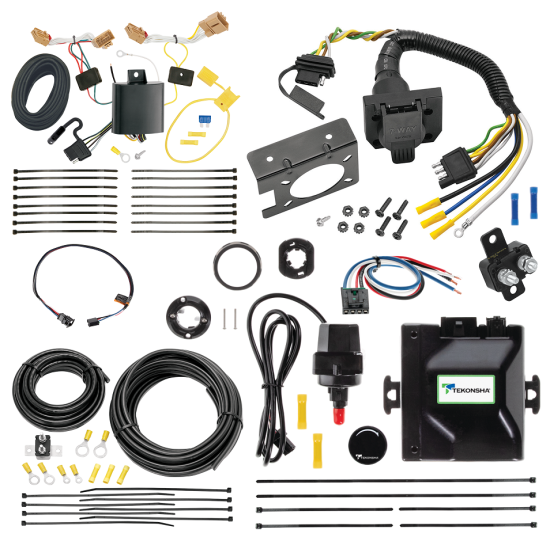 For 2018-2020 Volkswagen Atlas Tekonsha Prodigy iD Bluetooth Wireless Brake Control + Plug & Play BC Adapter + 7-Way RV Wiring (Excludes: Cross Sport Models) By Tekonsha