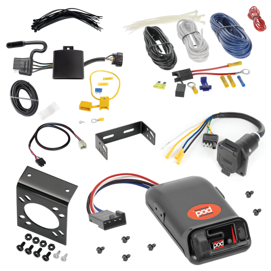 For 2022-2024 Hyundai Santa Cruz 7-Way RV Wiring + Pro Series POD Brake Control + Plug & Play BC Adapter By Tekonsha