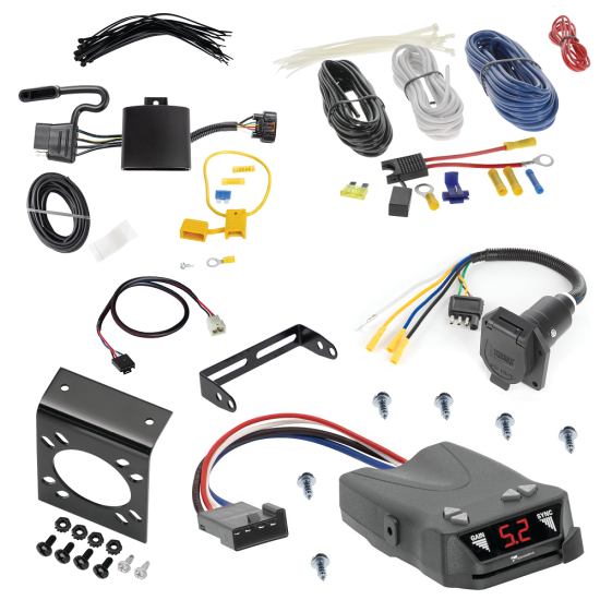 For 2022-2024 Hyundai Santa Cruz 7-Way RV Wiring + Tekonsha Brakeman IV Brake Control + Plug & Play BC Adapter By Tekonsha