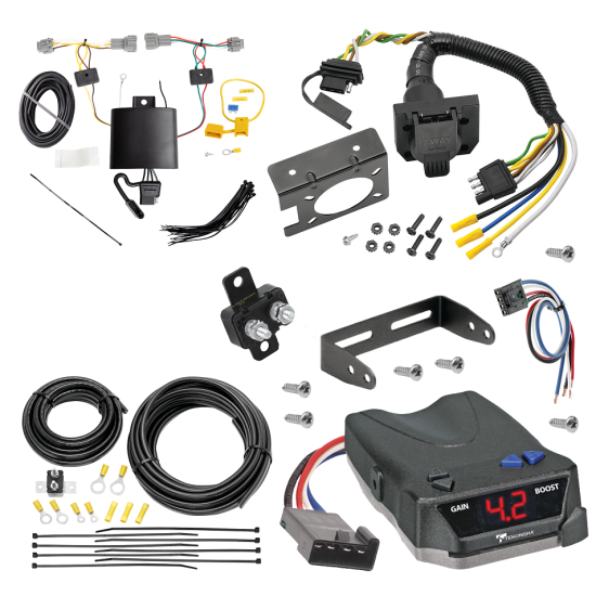 For 2018-2024 Nissan Kicks 7-Way RV Wiring + Tekonsha BRAKE-EVN Brake Control + Generic BC Wiring Adapter By Tekonsha