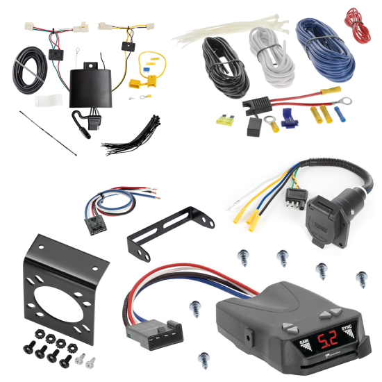 For 2019-2024 Toyota RAV4 7-Way RV Wiring + Tekonsha Brakeman IV Brake Control + Generic BC Wiring Adapter By Tekonsha