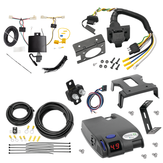 For 2019-2024 Toyota RAV4 7-Way RV Wiring + Tekonsha Primus IQ Brake Control By Tekonsha