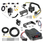 For 2019-2024 Lincoln Nautilus 7-Way RV Wiring + Tekonsha BRAKE-EVN Brake Control + Generic BC Wiring Adapter By Tekonsha