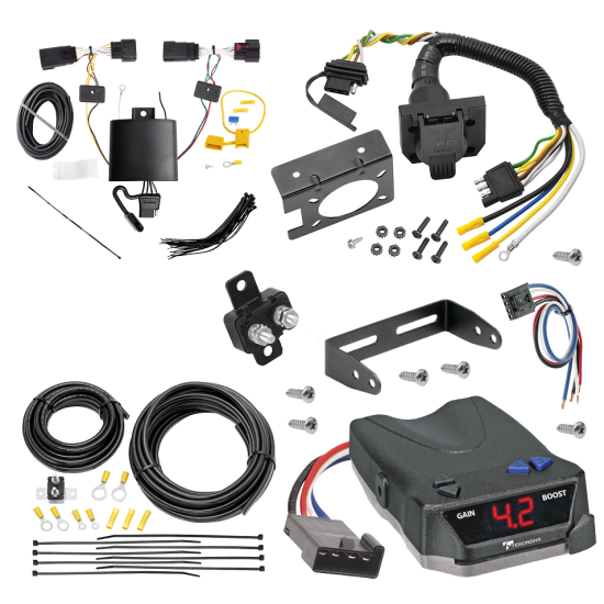 For 2019-2024 Lincoln Nautilus 7-Way RV Wiring + Tekonsha BRAKE-EVN Brake Control + Generic BC Wiring Adapter By Tekonsha