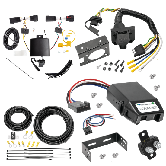 For 2019-2024 Lincoln Nautilus 7-Way RV Wiring + Tekonsha Voyager Brake Control + Generic BC Wiring Adapter By Tekonsha