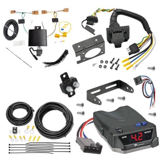 For 2018-2018 Volkswagen Tiguan 7-Way RV Wiring + Tekonsha BRAKE-EVN Brake Control + Generic BC Wiring Adapter By Tekonsha