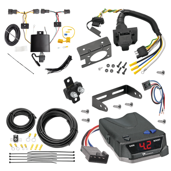 For 2019-2021 Hyundai Tucson 7-Way RV Wiring + Tekonsha BRAKE-EVN Brake Control + Generic BC Wiring Adapter By Tekonsha