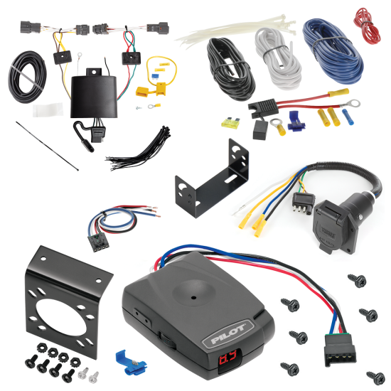 For 2020-2024 KIA Soul 7-Way RV Wiring + Pro Series Pilot Brake Control + Generic BC Wiring Adapter (Excludes: w/LED Taillights Models) By Tekonsha