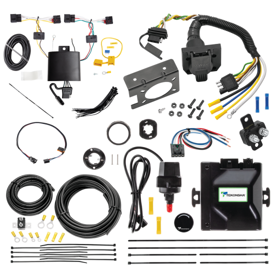 For 2021-2024 Volkswagen Atlas Cross Sport Tekonsha Prodigy iD Bluetooth Wireless Brake Control + Plug & Play BC Adapter + 7-Way RV Wiring By Tekonsha