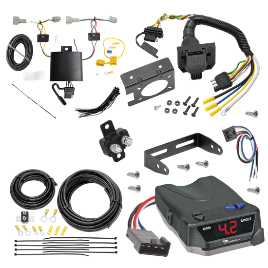 For 2021-2024 Nissan Rogue 7-Way RV Wiring + Tekonsha BRAKE-EVN Brake Control + Generic BC Wiring Adapter By Tekonsha