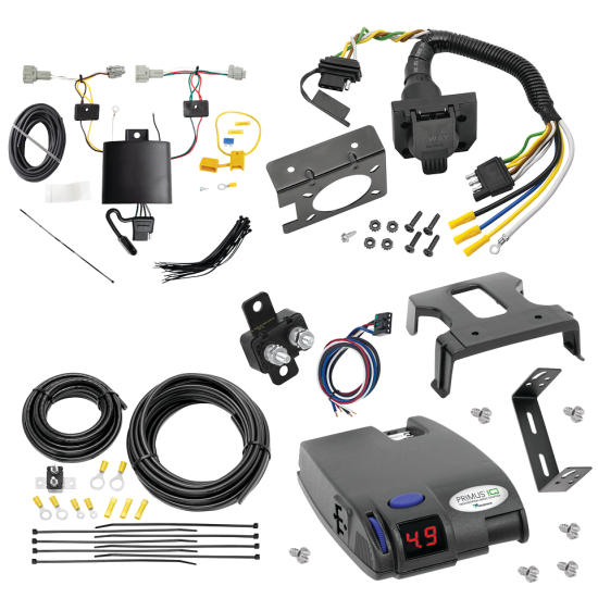 For 2021-2024 Nissan Rogue 7-Way RV Wiring + Tekonsha Primus IQ Brake Control By Tekonsha