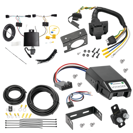 For 2021-2022 KIA Sorento 7-Way RV Wiring + Tekonsha Voyager Brake Control + Generic BC Wiring Adapter By Tekonsha