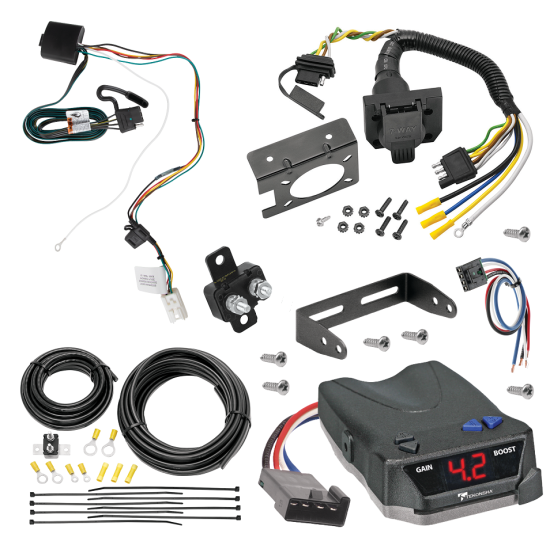 For 2022-2024 Mitsubishi Eclipse Cross 7-Way RV Wiring + Tekonsha BRAKE-EVN Brake Control + Generic BC Wiring Adapter By Tekonsha